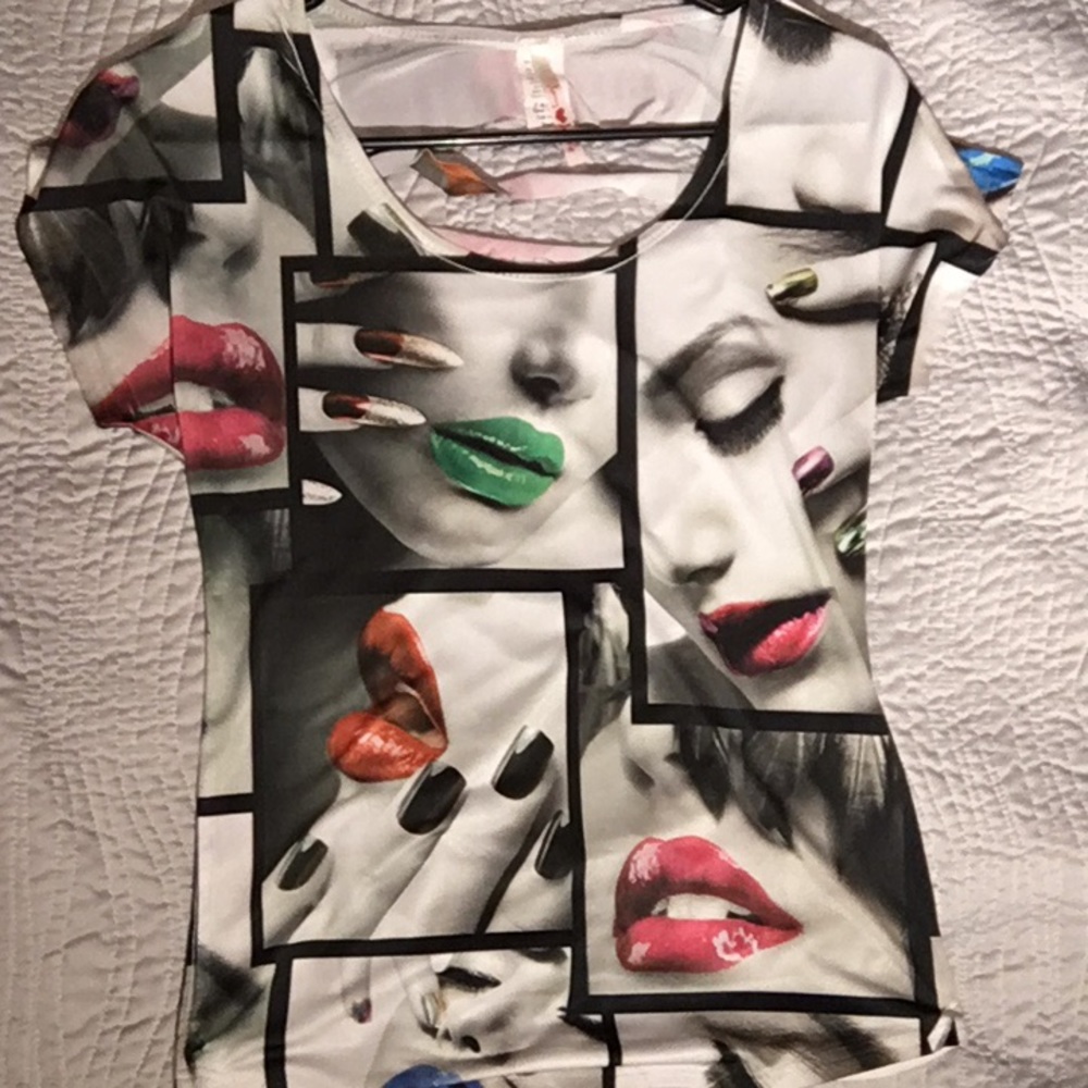 For the love of color Tee with open back!!!